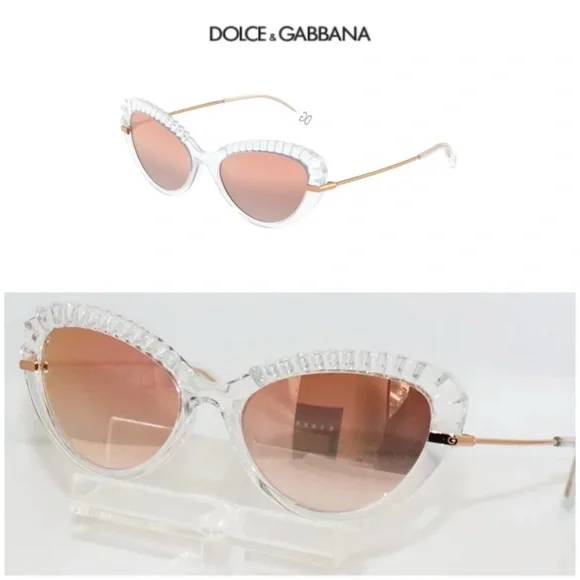 DOLCE & GABBANA Crystal Cat Eye Sunglasses - Picture 2 of 6